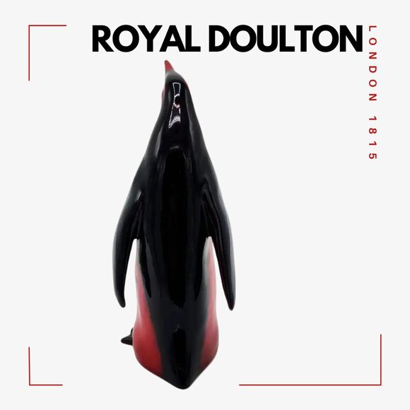 ROYAL DOULTON ENGLAND Flambé Emperor Penguin - Picture 2 of 3